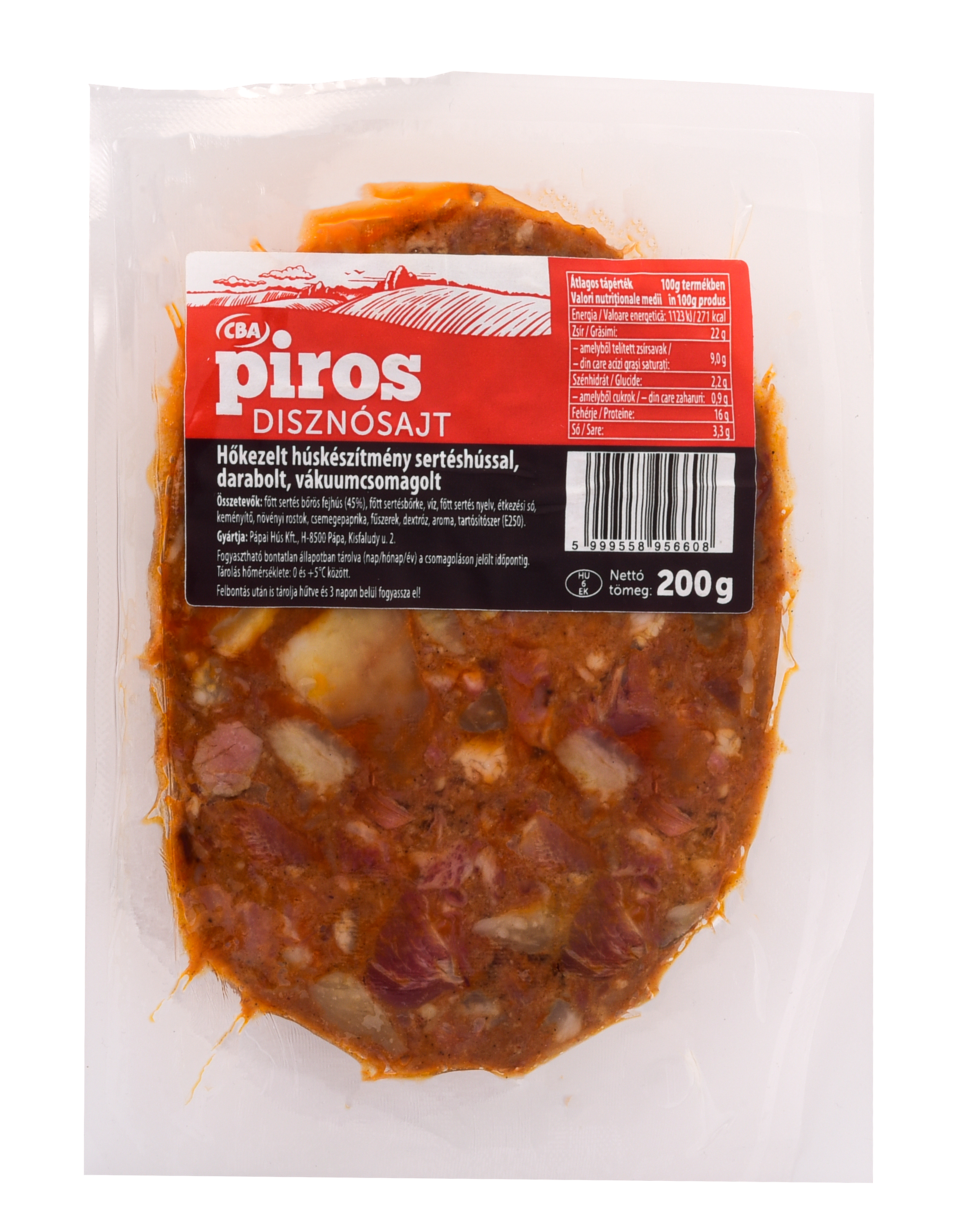 CBA Piros disznósajt 200g